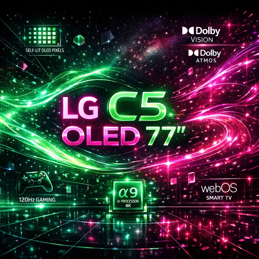 تلویزیون ال جی مدل C5 سایز ۷۷ اینچ OLED Ultra HD 4K